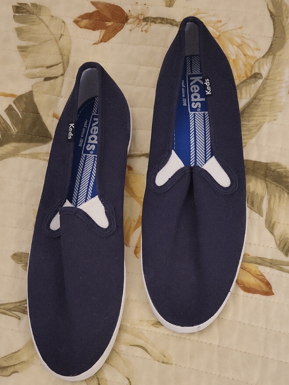 Keds Men's Navy Canvas Slip-On Loafers